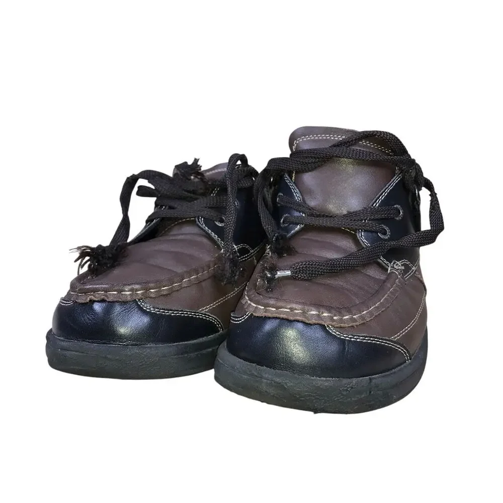 Orthofeet 422 Baton Rouge Boat Shoes Men’s 10.5 4E Brown Leather Orthopedic HTF